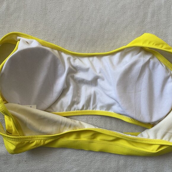 Yellow Tank Top Buckle Strap Bikini Sets Never Worn Size Large - Picture 7 of 7